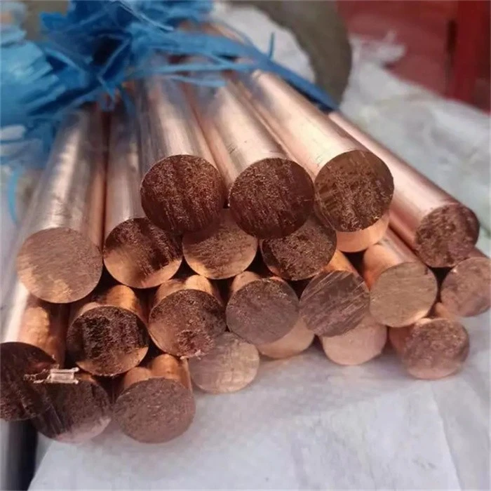 Red Copper Earth Round Rod